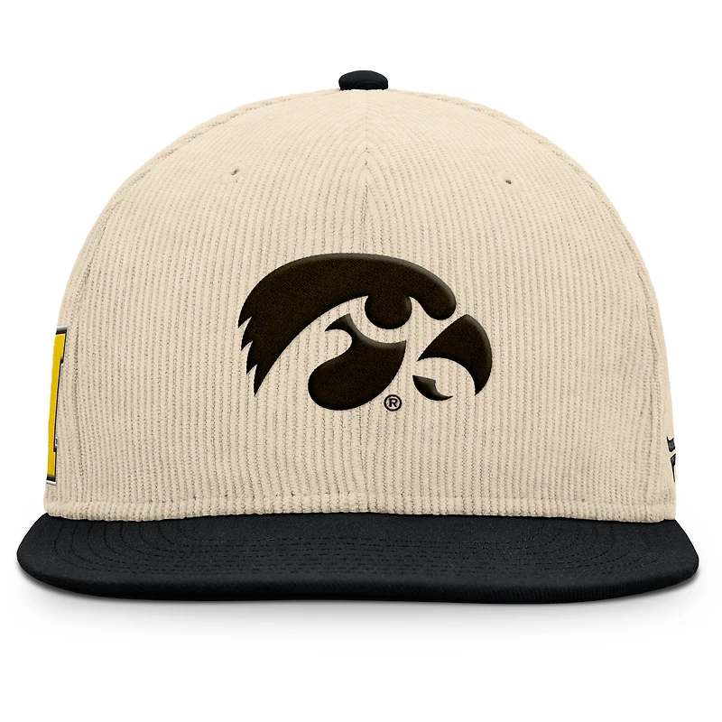 Men's Fanatics Tan Iowa Hawkeyes Catcher Snapback Hat