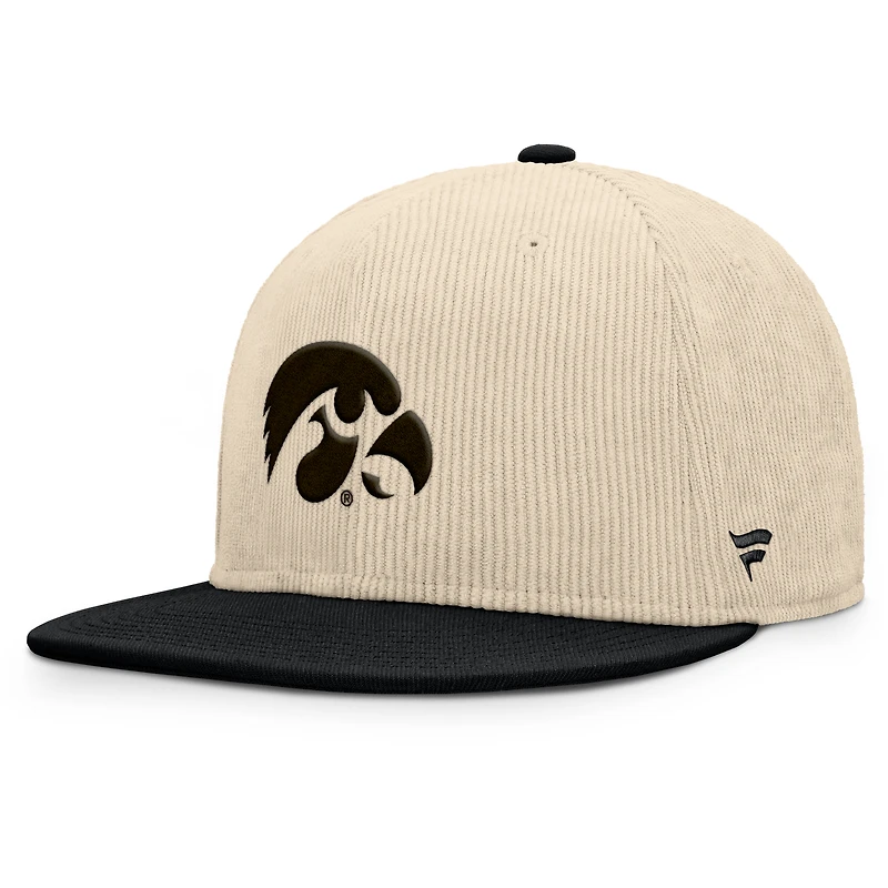 Casquette Snapback Iowa Hawkeyes Fanatics Tan pour homme