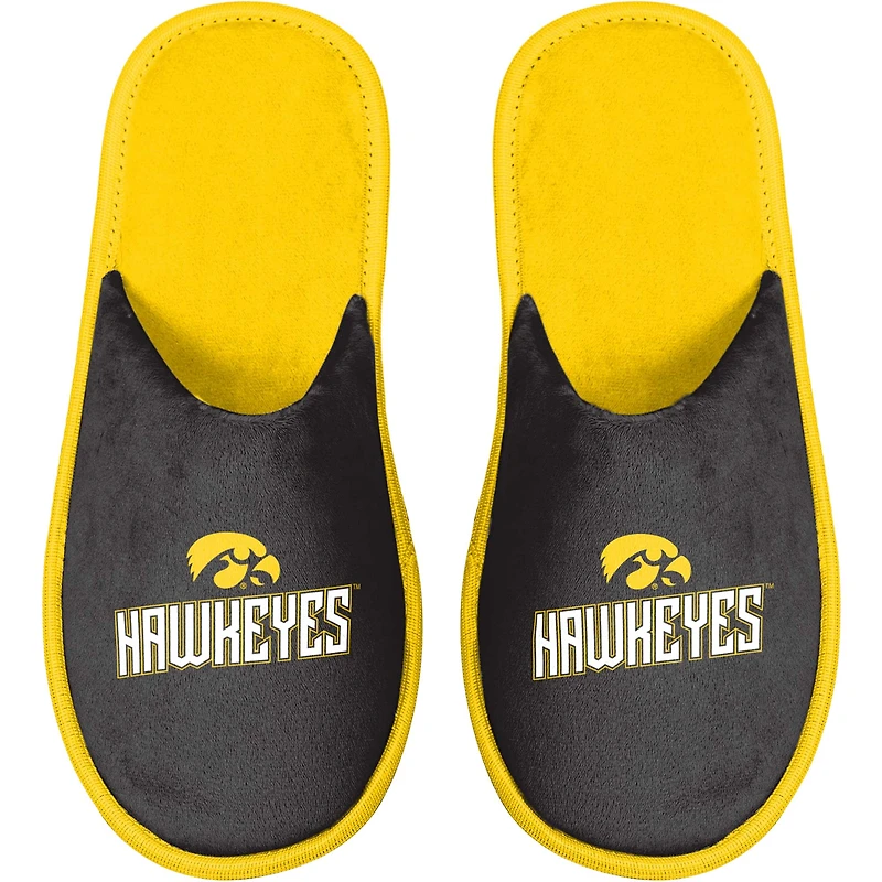Pantoufles FOCO Iowa Hawkeyes pour hommes