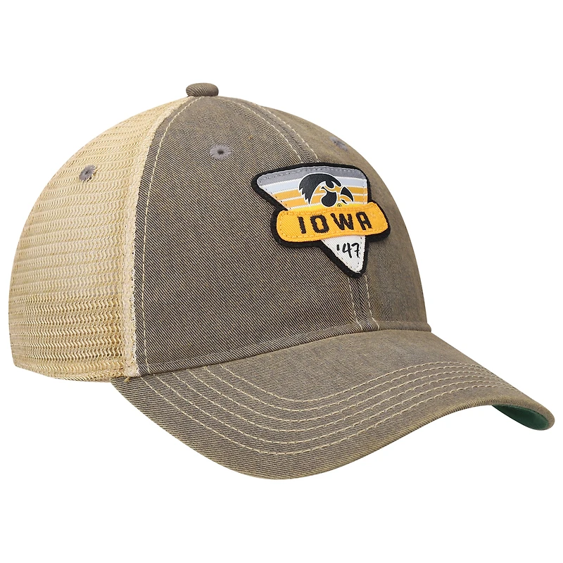 Casquette Trucker Snapback Iowa Hawkeyes Legacy Point Old Favourite Grise/Naturel pour Homme