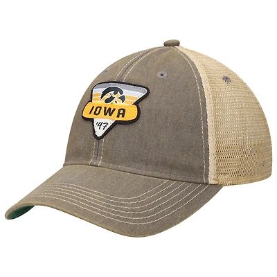 Casquette Trucker Snapback Iowa Hawkeyes Legacy Point Old Favourite Grise/Naturel pour Homme