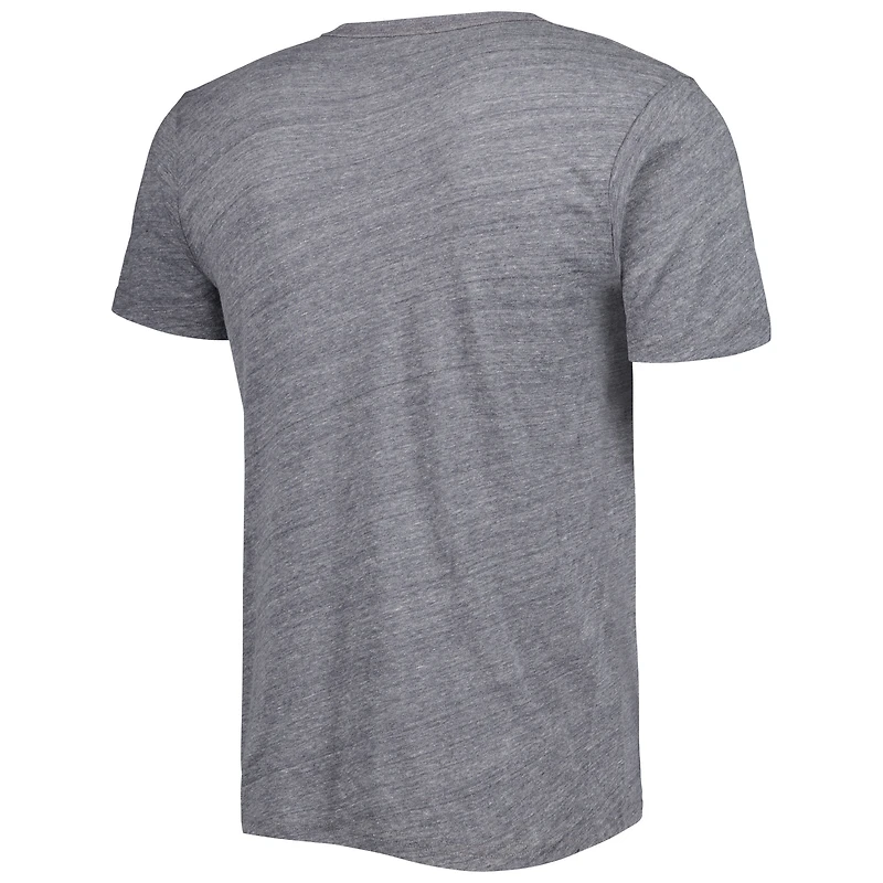 Men's League Collegiate Wear Heather Gray Iowa Hawkeyes 1965 Arch Victory Falls Tri-Blend T-Shirt