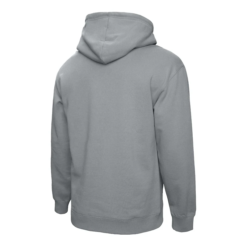 Sweat à capuche classique Mitchell & Ness gris chiné pour homme, motif Iowa Hawkeyes