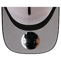 Men's New Era Black/Cream Iowa Hawkeyes Arch Two-Tone Corduroy 9FORTY A-Frame Adjustable Hat