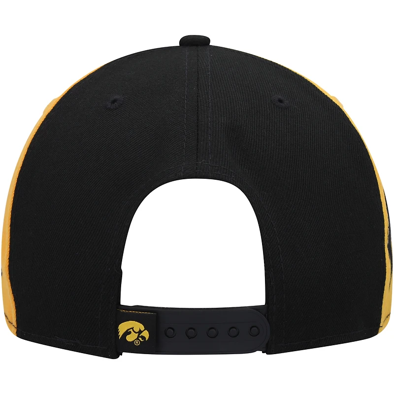 Casquette Snapback Outright 9FIFTY Iowa Hawkeyes noire New Era pour homme