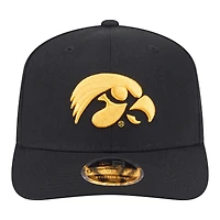 Men's New Era  Black Iowa Hawkeyes Team Collective 9SEVENTY Stretch-Snap Adjustable Hat