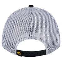 Men's New Era  Black Iowa Hawkeyes Trucker 9FORTY Adjustable Hat