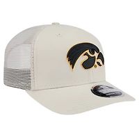 Casquette ajustable extensible à boutons-pression 9SEVENTY en toile Stone Iowa Hawkeyes de New Era pour homme
