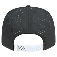 Casquette ajustable New Era 9SEVENTY blanche/noire pour homme, avec patchs perforés, des Iowa Hawkeyes