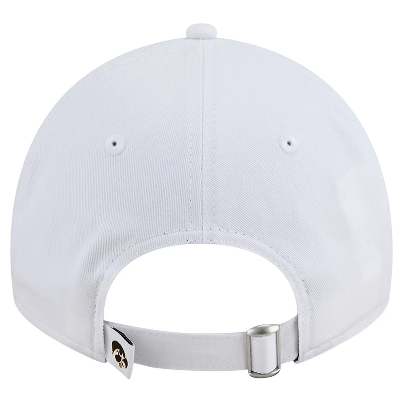 Men's New Era White Iowa Hawkeyes Fan 9TWENTY Adjustable Hat