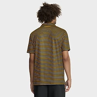 Men's Nike Anthracite Iowa Hawkeyes 2025 Coaches Premium Tour Stripe Dri-FIT Polo