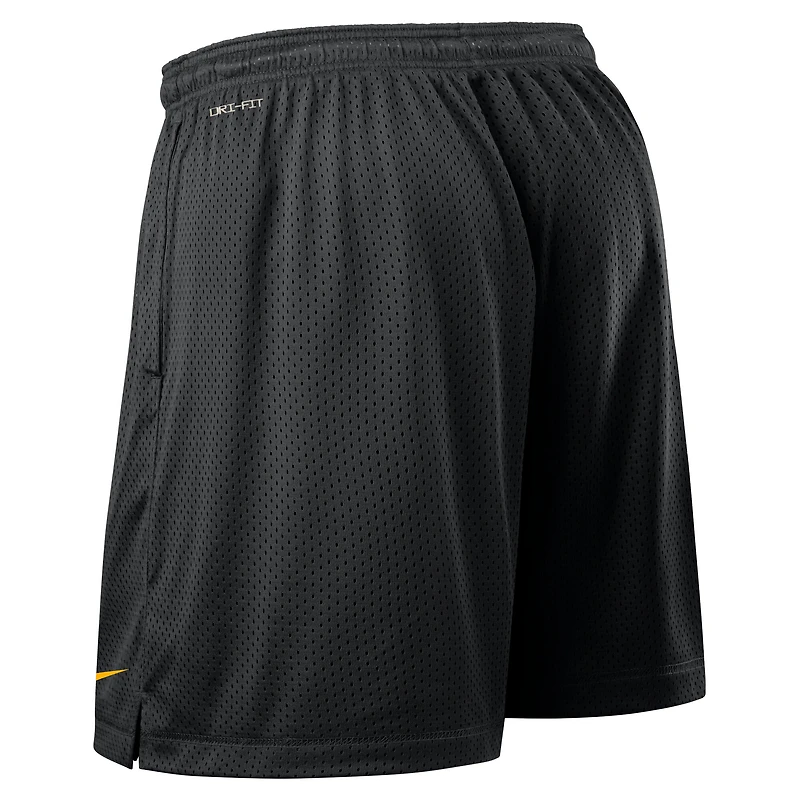 Men's Nike Black/Gold Iowa Hawkeyes 2025 Sideline Reversible Dri-FIT Shorts