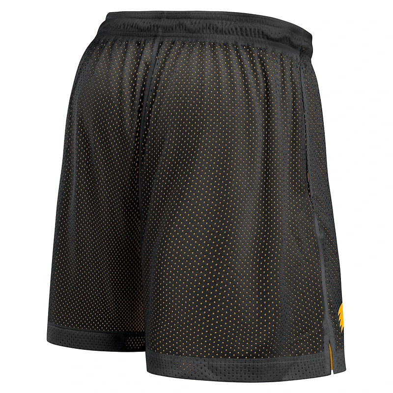 Short réversible Nike Iowa Hawkeyes Courtside Standard Issue Dri-FIT noir et or pour homme