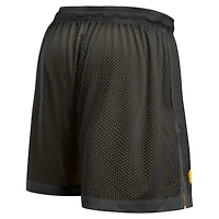 Short réversible Nike Iowa Hawkeyes Courtside Standard Issue Dri-FIT noir et or pour homme