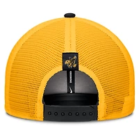 Casquette ajustable Nike Iowa Hawkeyes Legacy Arch Rise Performance Trucker noire/dorée pour homme