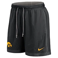 Men's Nike Black/Heather Gray Iowa Hawkeyes Player Reversible Shorts