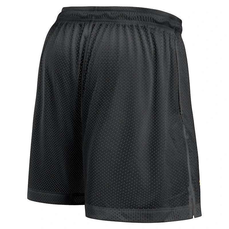 Men's Nike Black/Heather Gray Iowa Hawkeyes Player Reversible Shorts