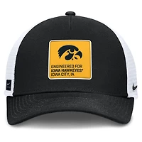 Casquette ajustable Nike Iowa Hawkeyes 2025 On-Field Rise Engineered Trucker pour homme, couleur or/blanc