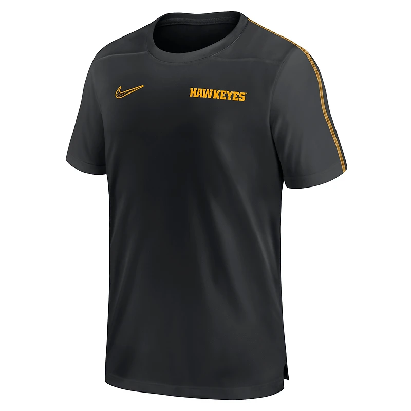 Men's Nike Iowa Hawkeyes 2024 Sideline Coach Performance Top