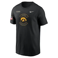 Men's Nike Black Iowa Hawkeyes 2025 Military Appreciation Dri-FIT T-Shirt