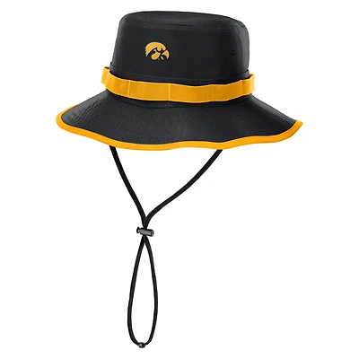 Bob Nike gris Iowa Hawkeyes 2025 Sideline Apex Boonie Performance pour homme
