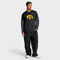 T-shirt Nike noir à manches longues Iowa Hawkeyes 2025 Sideline Coach Therma-FIT pour homme