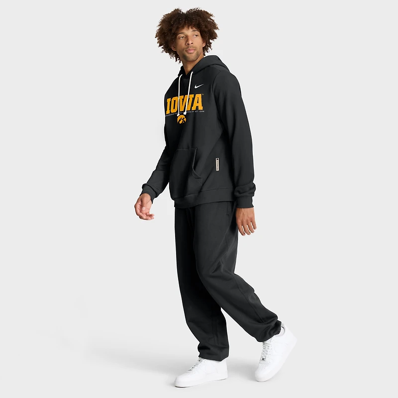Men's Nike Black Iowa Hawkeyes 2025 Sideline Standard Issue Dri-FIT Hoodie