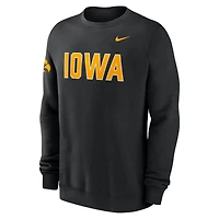 Men's Nike Black Iowa Hawkeyes 2026 Sideline Club Sweatshirt