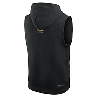 Men's Nike  Black Iowa Hawkeyes 2026 Sideline Sleeveless Dri-FIT Hoodie