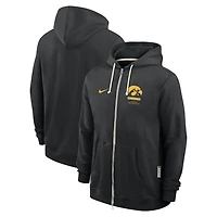 Men's Nike  Black Iowa Hawkeyes 2026 Sideline Standard Issue Dri-FIT Full-Zip Hoodie