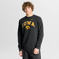 Men's Nike Black Iowa Hawkeyes Arch Pullover Sweatshirt