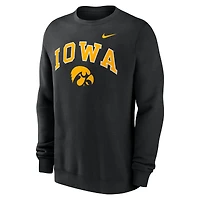 Men's Nike Black Iowa Hawkeyes Arch Pullover Sweatshirt