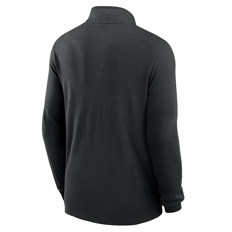 Men's Nike Black Iowa Hawkeyes Baseball Logo Lightweight Victory Performance Half-Zip Pullover