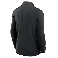 Men's Nike Black Iowa Hawkeyes Baseball Logo Lightweight Victory Performance Half-Zip Pullover
