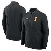 Men's Nike Black Iowa Hawkeyes Baseball Logo Lightweight Victory Performance Half-Zip Pullover