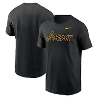 Men's Nike Black Iowa Hawkeyes Baseball Wordmark T-Shirt