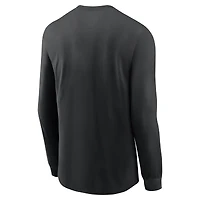 Men's Nike  Black Iowa Hawkeyes Basketball Icon Two-Hit Long Sleeve T-Shirt