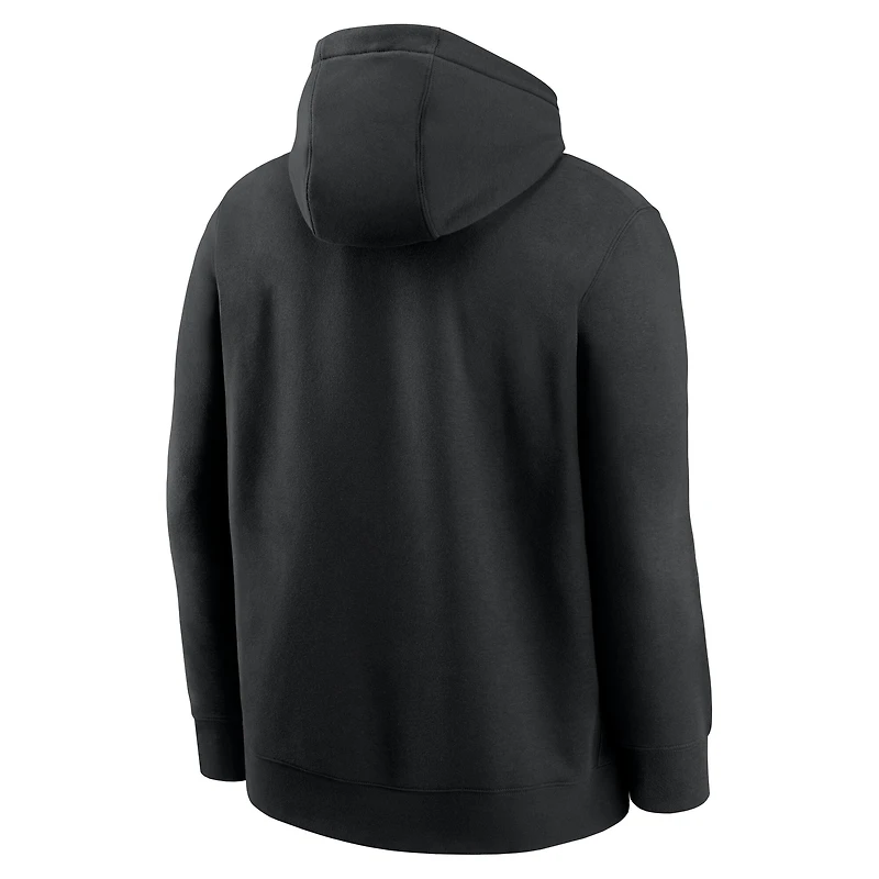 Men's Nike Black Iowa Hawkeyes Club Fleece Arch Pullover Hoodie