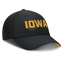 Men's Nike Black Iowa Hawkeyes Club Prep Performance Adjustable Hat