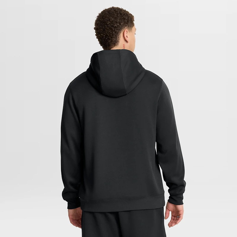 Men's Nike Black Iowa Hawkeyes Coaches Premium Dri-FIT Quarter-Zip Hoodie