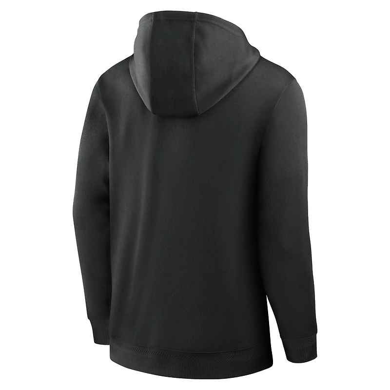 Men's Nike Black Iowa Hawkeyes Coaches Premium Dri-FIT Quarter-Zip Hoodie