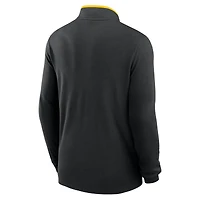 Men's Nike Black Iowa Hawkeyes Courtside Victory Dri-FIT Half-Zip Pullover