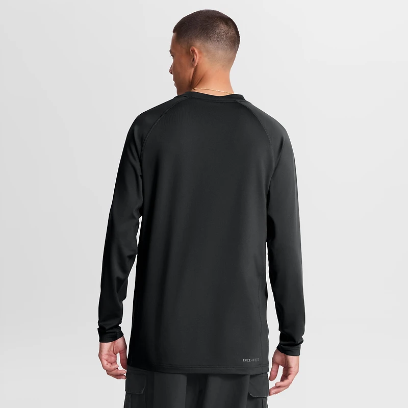 Men's Nike Black Iowa Hawkeyes Dugout Dri-FIT Lightweight Crew Pullover