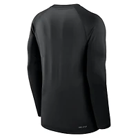 Pull-over léger Nike Iowa Hawkeyes Dugout Dri-FIT noir pour homme