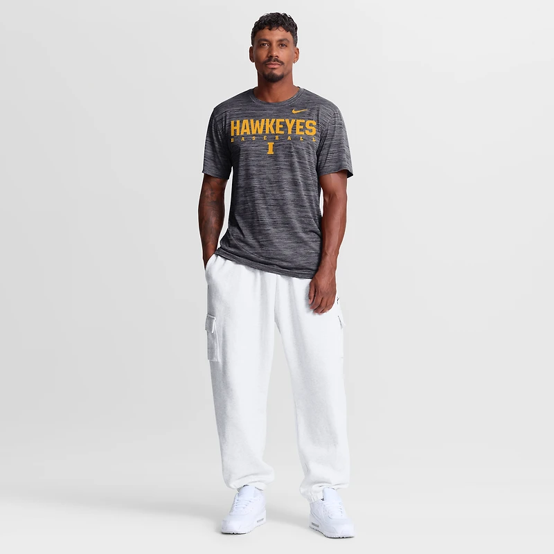 Men's Nike Black Iowa Hawkeyes Dugout Velocity Dri-FIT T-Shirt