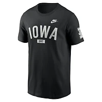 T-shirt Nike noir Iowa Hawkeyes Legacy Arch pour homme