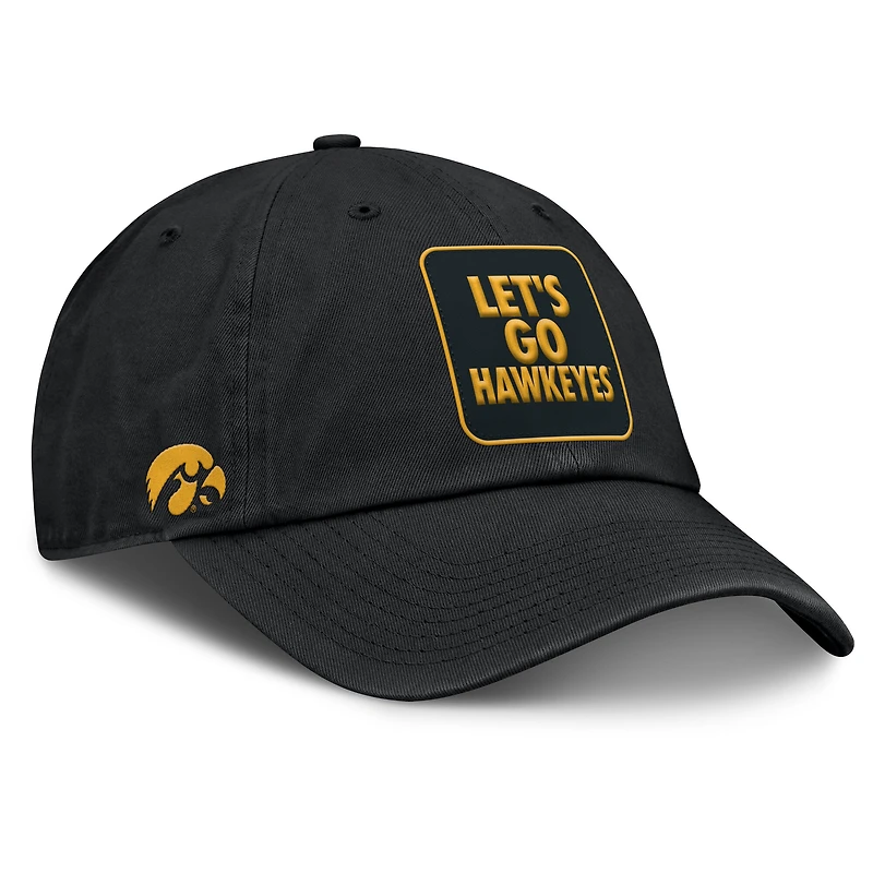 Casquette ajustable Nike noire pour homme Iowa Hawkeyes Local Club