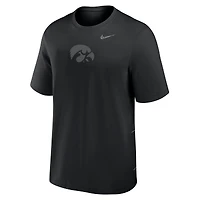 Men's Nike Black Iowa Hawkeyes Primary Statement Two-Hit Performance T-Shirt
