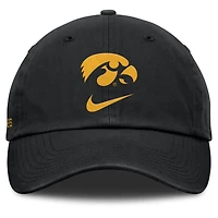 Men's Nike Black Iowa Hawkeyes Primetime Club Adjustable Hat