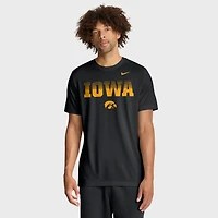 T-shirt Nike Dri-FIT noir pour homme Iowa Hawkeyes Primetime Legend Kinetic Mantra